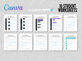 10 Student Canva Worksheets for Teachers