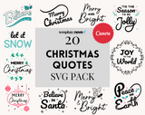 Christmas Quotes SVG Pack