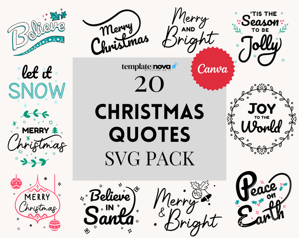 Christmas Quotes SVG Pack