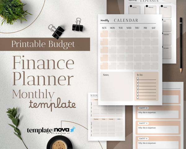 Budget Finance Planner Monthly PDF