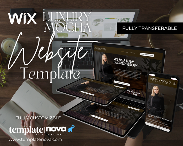 Luxury Mocha Wix Web Template
