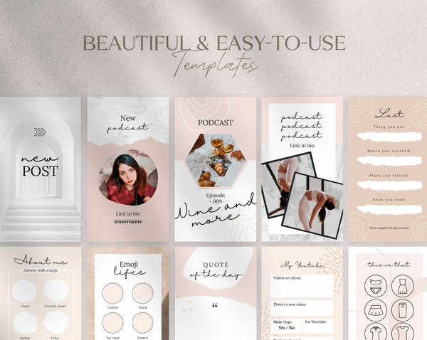 Online Coaching Templates Coral Blush Instagram Stories