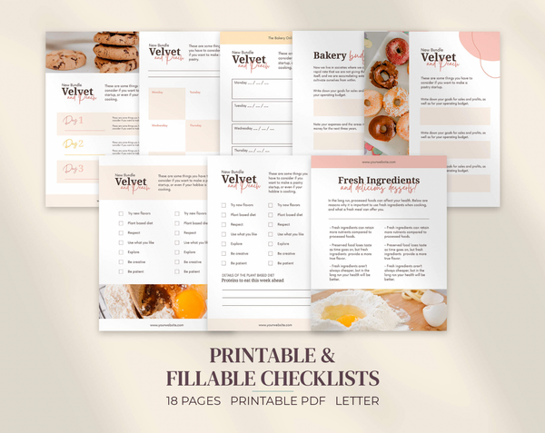 Online Coaching Templates Velvet and Peach Guides, eBooks and PDFs