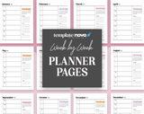 Week by Week Planner Pages PDF