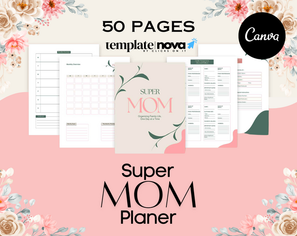 50 Page Super Mom Planner